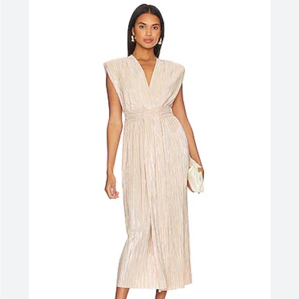 NWOT Sabina Musayev Donna Dress Pearl Blush Size Small